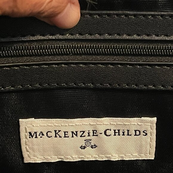 ⭐️HOST PICK⭐️MacKenzie Childs Totally Mod Fab Fur Check Tote! -NEW - Picture 6 of 16